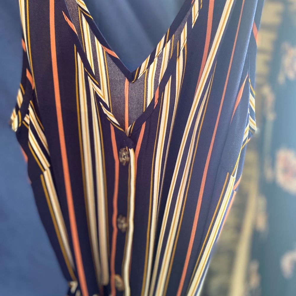 Striped jumpsuit